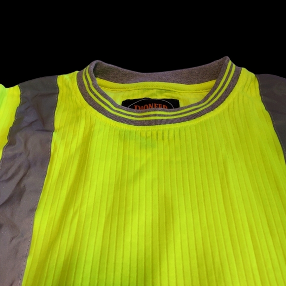 Women's Ribbed Heavy Hi Vis Tee - Picture 3 of 4